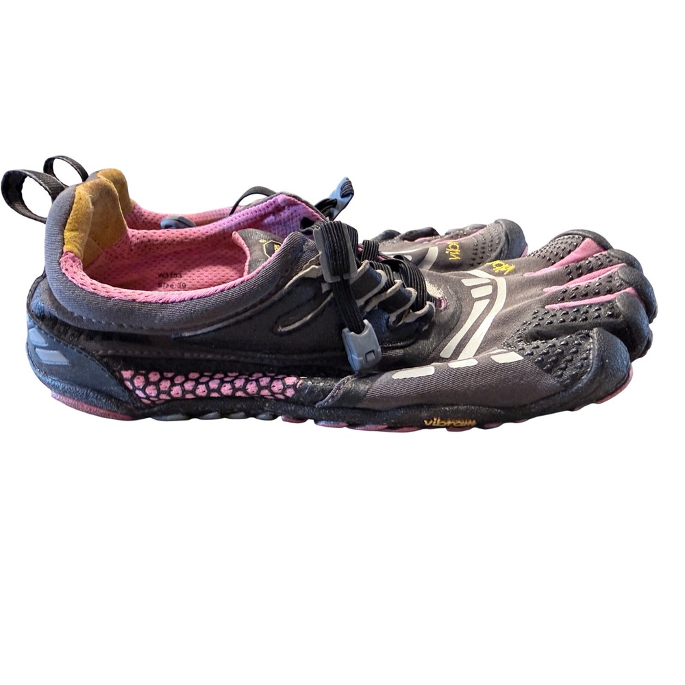 Vibram FiveFingers Spyridon LS Women 39 Black Pink Trail Running Shoes W3753